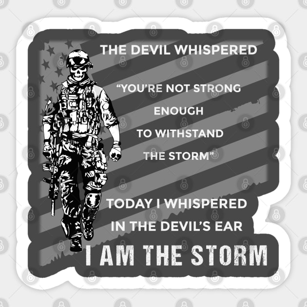 I Am The Storm Sticker by Wykd_Life